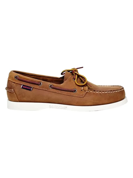 Półbuty Sebago skórzane brązowe