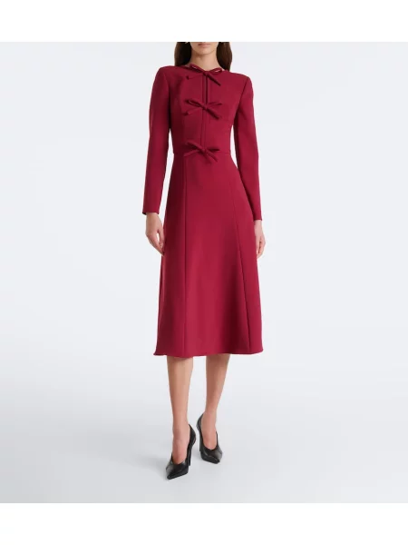 Midi šaty Carolina Herrera s mašľou