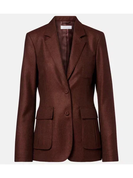 Sacou Gabriela Hearst de lână maro