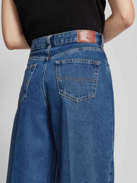 Jeansy z szerokimi nogawkami i 5 Pepe Jeans niebieskie