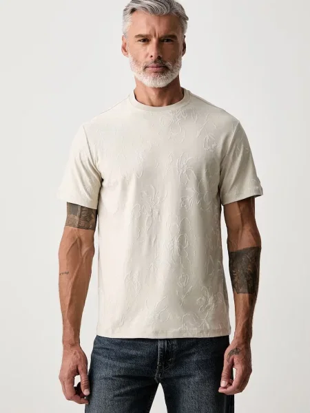Guess T-shirt beżowa