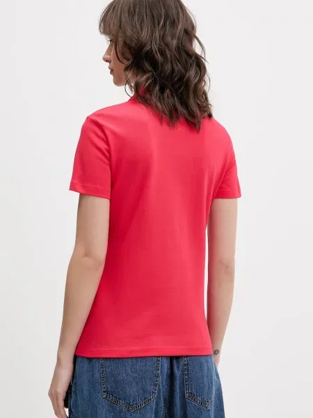 Tommy Jeans polo z czerwona
