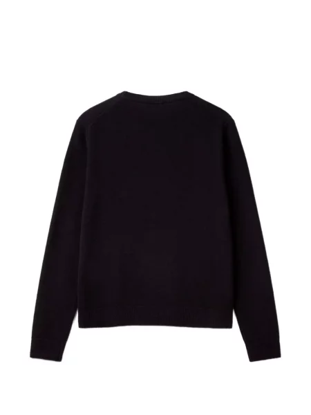 Πουλόβερ Benetton από μαλλί merino μαύρο