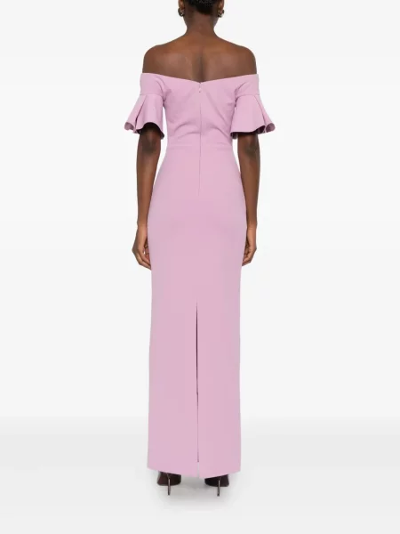 Rochie maxi Solace London de costum roz
