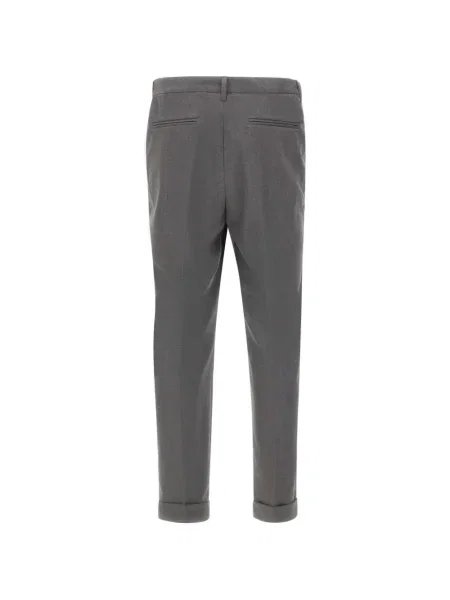 Pantaloni Devore plisate gri