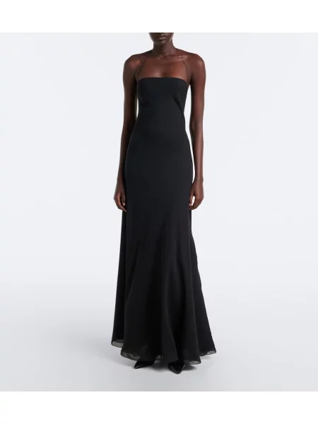 Rochie The Row de mătase negru