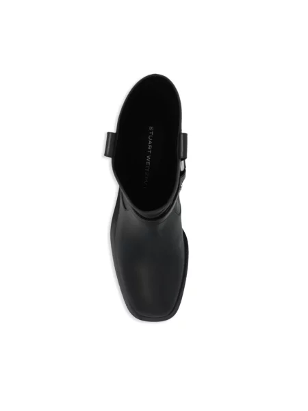 Botki Stuart Weitzman skórzane czarne