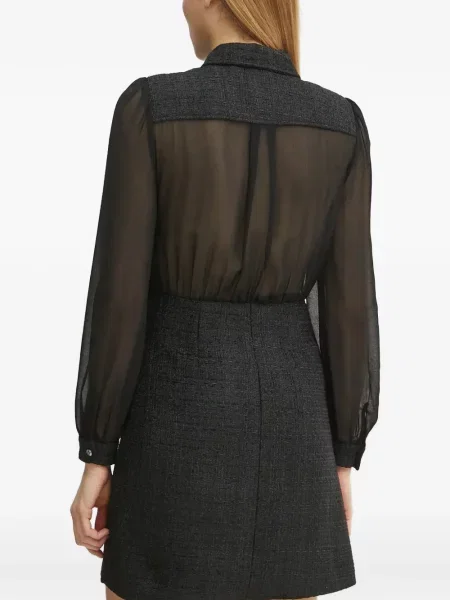 Rochie mini Morgan din tweed negru