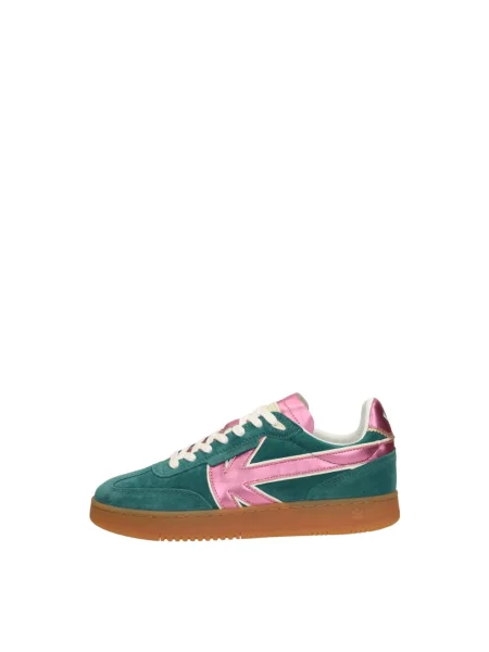 Sneakersy Kaotiko skórzane zielone