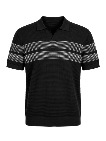 Vantory Tricou negru alb
