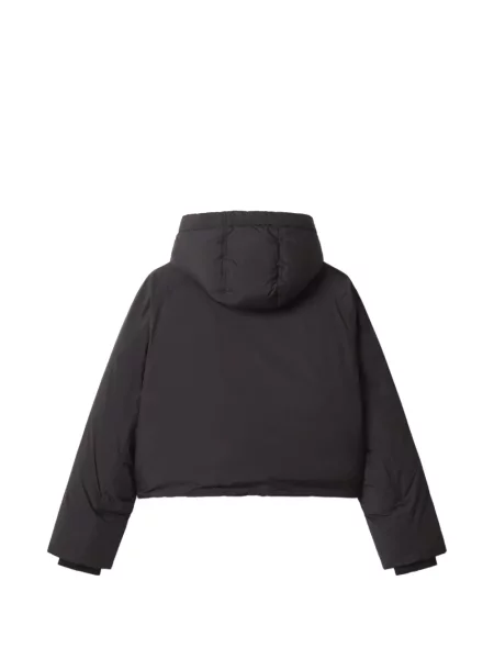 Decupat geacă Maison Kitsune cu glugă negru