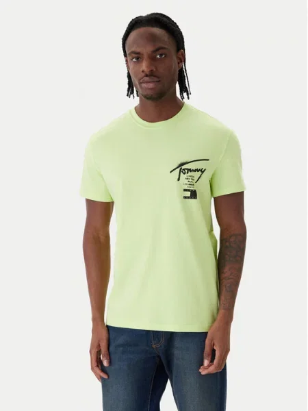 Tommy Jeans kratka majica zelena