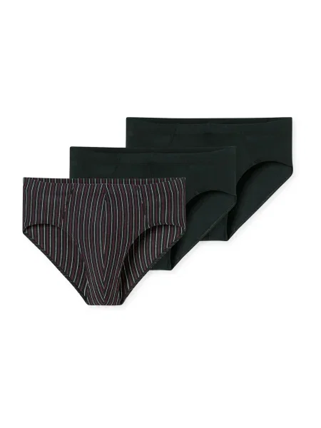 SCHIESSER Slipy červená černá