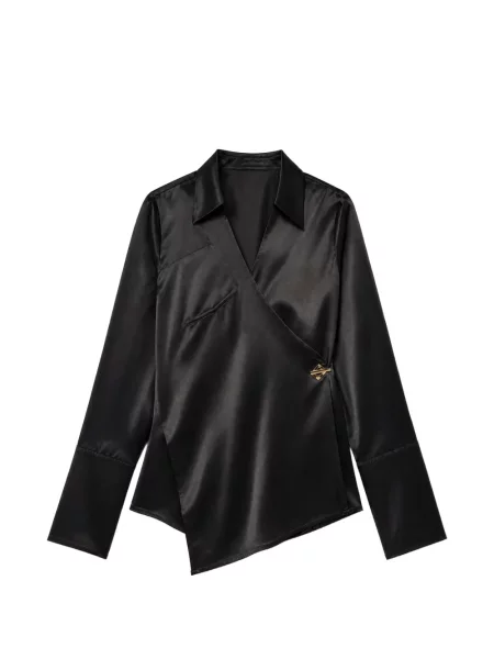 Bluză Danamé din satin plic negru