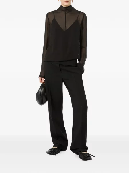 Bluză Sportmax de mătase negru