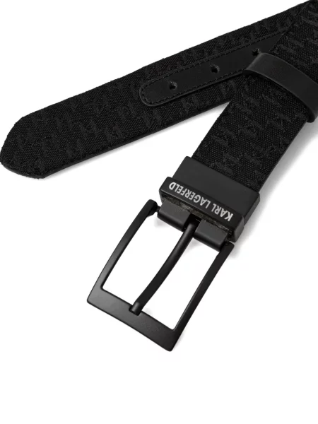Curea Karl Lagerfeld cu autograf negru