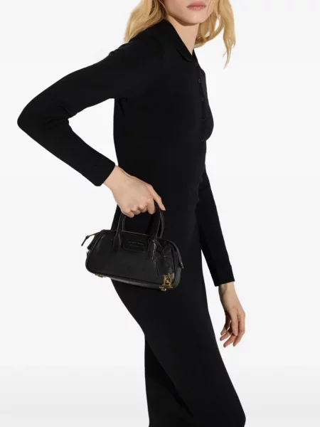 Geantă Elisabetta Franchi din piele negru