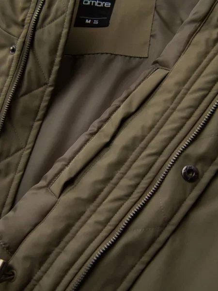 Klasična dugo parka Ombre plava