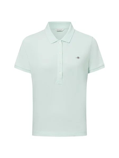 Gant koszulka polo SLIM SHEILD CAP SLEEVE Kobiety S zielony