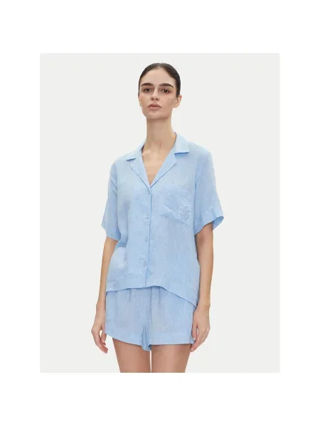 DKNY Pizsama Regular Fit kék