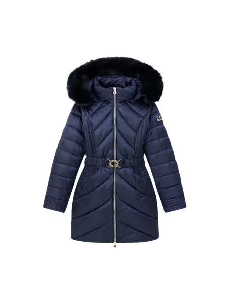 Kurtka Emporio Armani Ea7 z kapturem niebieska