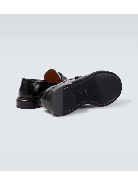 Pantofi loafer Givenchy din piele de lac negru