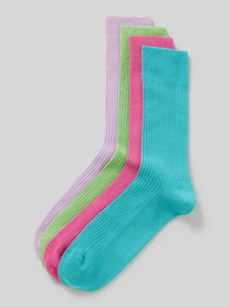 Skarpety z fakturowanym wzorem w zestawie 3 szt. model ‘Ribbed Color’ Dillysocks niebieskie