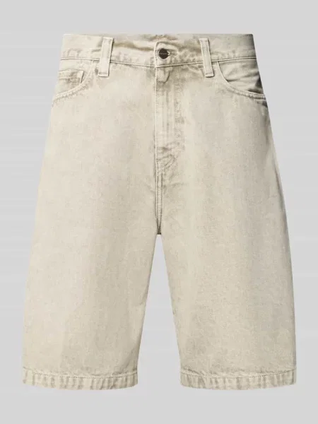 Szorty jeansowe z wpuszczanymi model Smithfield' Carhartt Work In Progress zielone