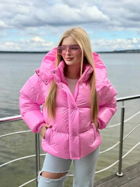 Пуховик Tian рожевий