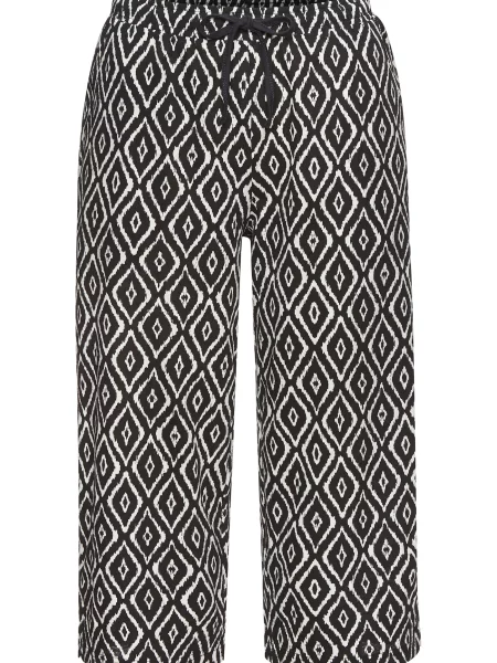 VIVANCE by LASCANA Pantaloni de pijama Dreams negru alb