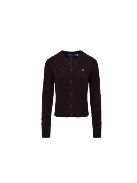 Kardigan Polo Ralph Lauren fioletowy