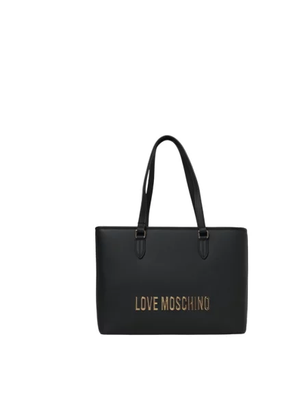 Shopperka Love Moschino z logo czarna