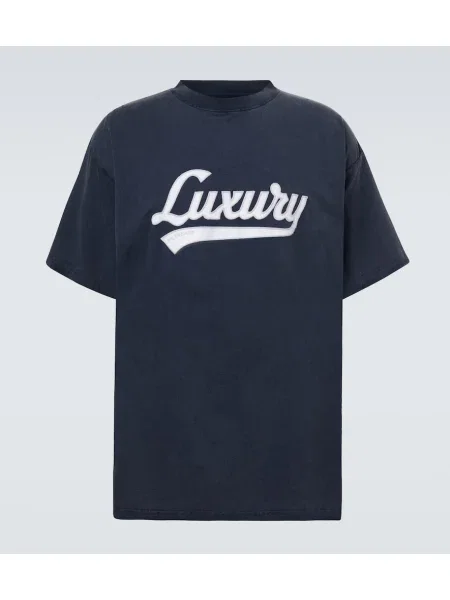 Jersey majica Balenciaga s potiskom črna