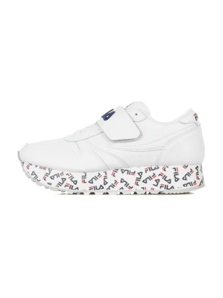 Sneakersy Fila na koturnie na ramiączkach białe