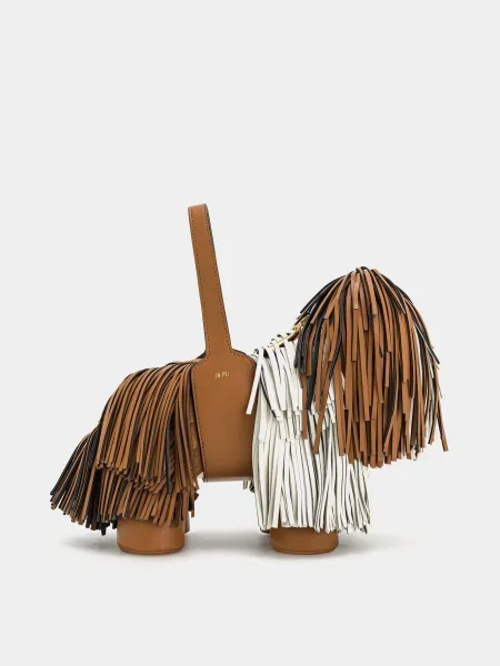 Кожаная сумка Jw Pei коричневая