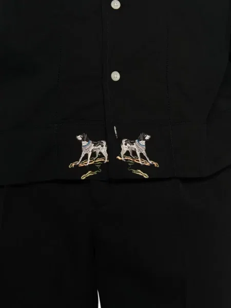 Cămașă Bode cu broderie negru