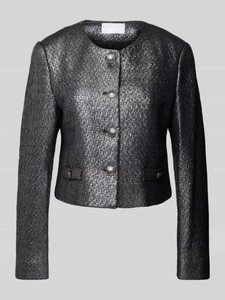 Żakiet z listwa guzikową Jake*s Collection czarna