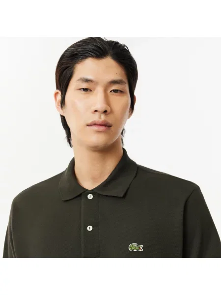 Lacoste Koszulka Polo Oryginał Petit Piqué zielona