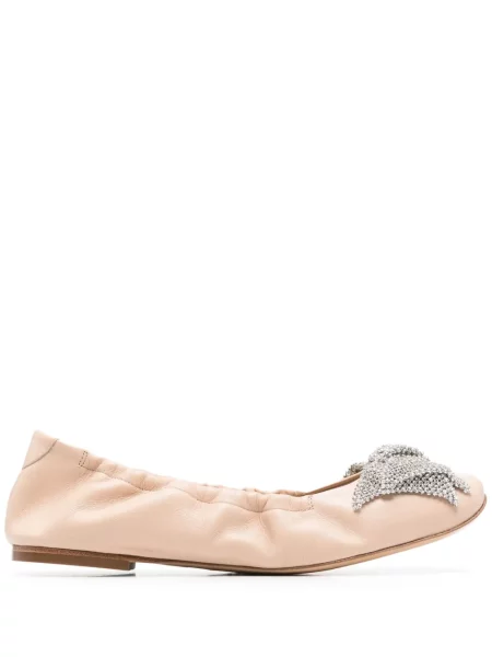 Baleríny Casadei s mašlí růžové