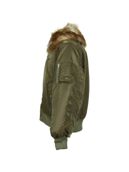 Gulerat geacă Kamiya cu blană verde