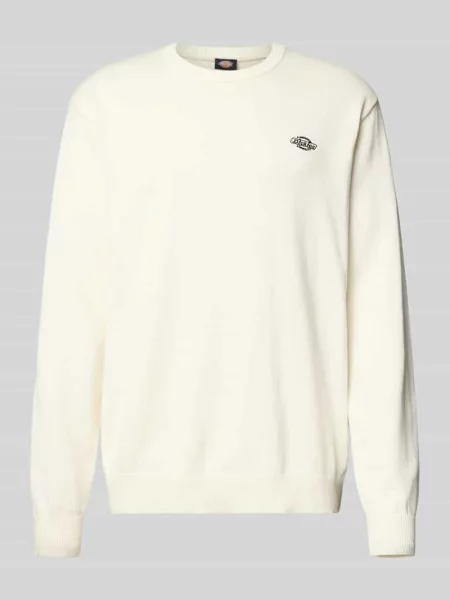 Sweter z dzianiny z okrągłym dekoltem model ‘SUMMERDALE’ Dickies beżowy
