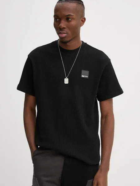 Karl Lagerfeld Jeans tricou din barbati cu imprimeu negru
