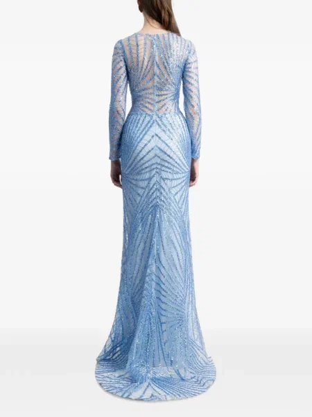 Rochie Gemy Maalouf cu paiete albastru