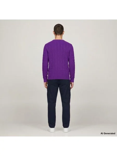 Mikina Tommy Hilfiger fialová