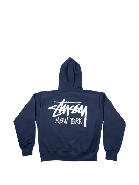 Majica s kapuljačom Stüssy plava
