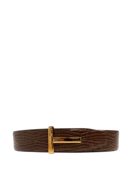 Reversibil curea Tom Ford cu imagine maro