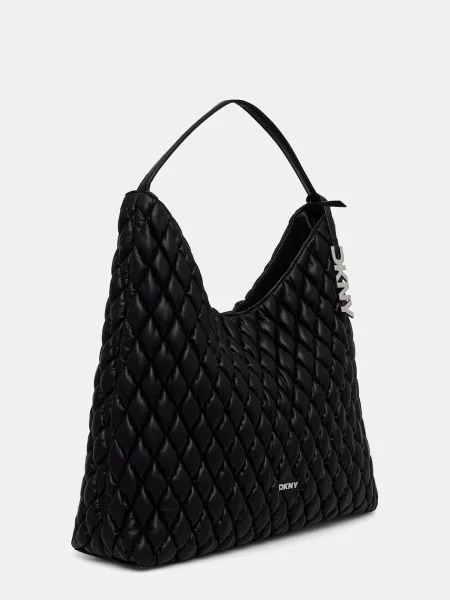 Geanta hobo Dkny din piele negru