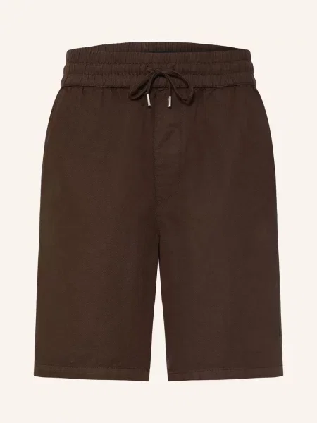 Allsaints Šortky Hanbury Z Lnu hnědá