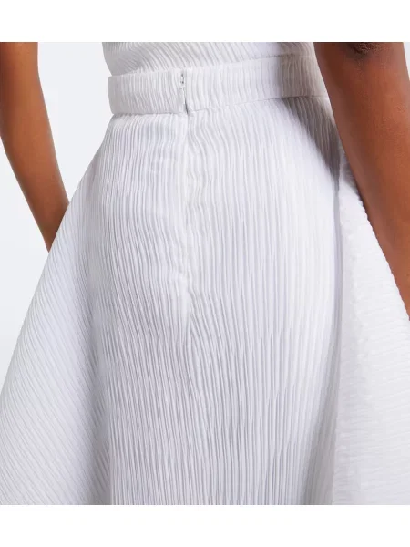 Fustă midi Jw Anderson asimetrică alb