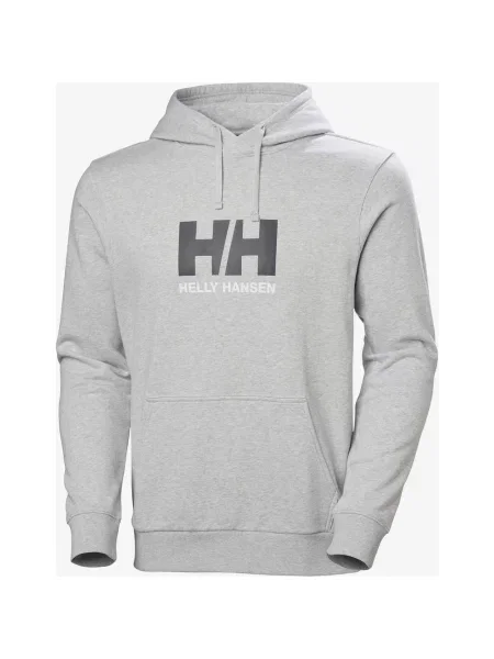 Bluza z kapturem Helly Hansen Logo jasny S szary